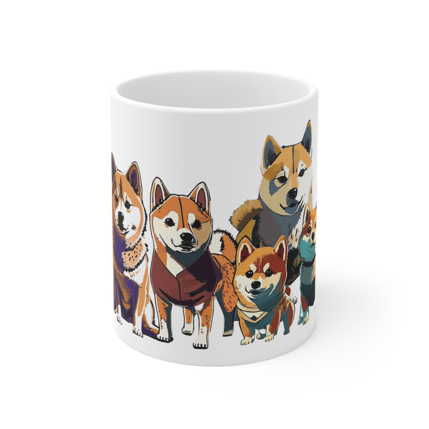 Shiba Inu Mug: Seven Cute Sheebs | 11oz Ceramic Mug