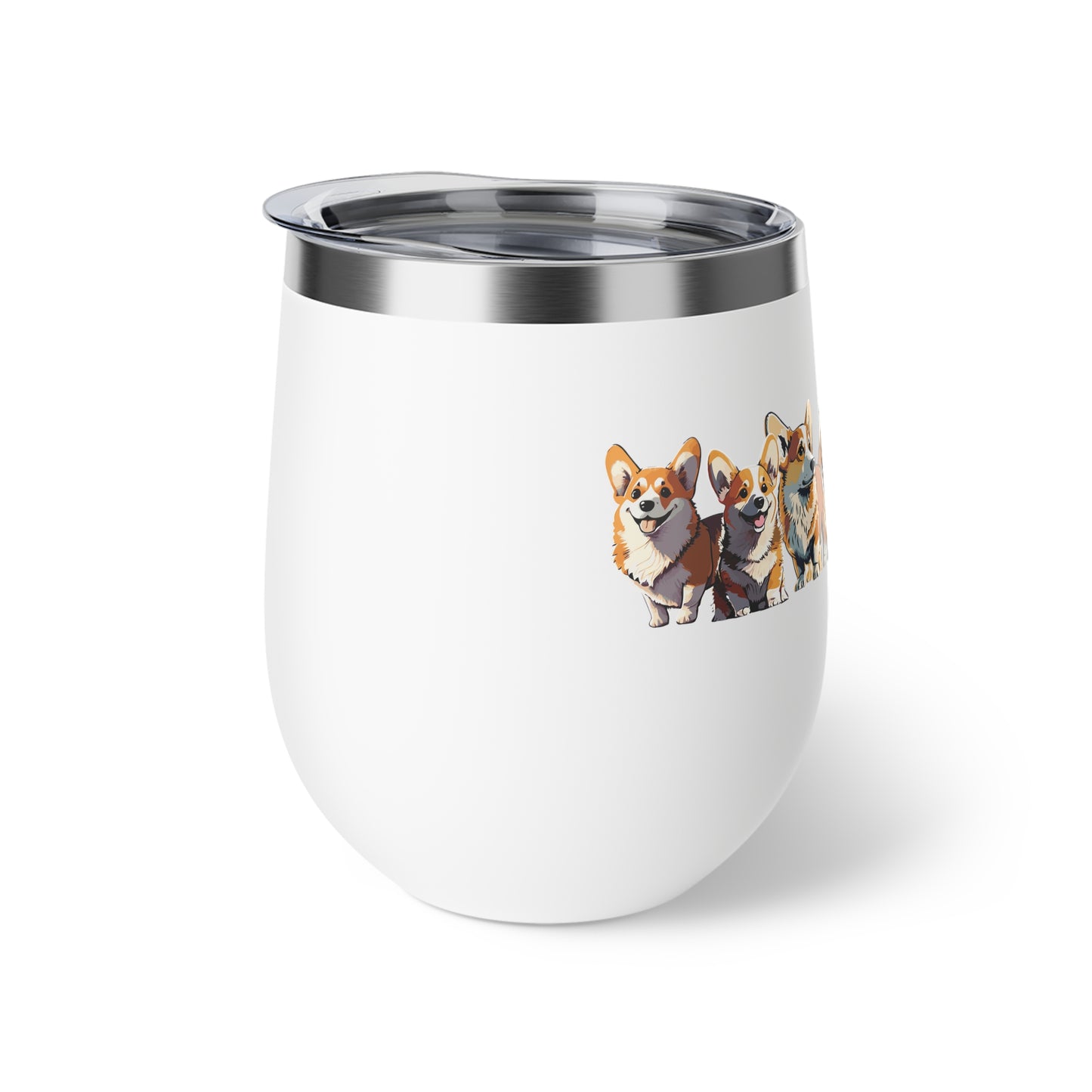 Corgi Vacuum Insulated Cup, 12oz | Sip Your Wine in a Cute Corgi Cup