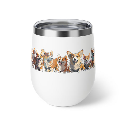 Corgi Vacuum Insulated Cup, 12oz | Sip Your Wine in a Cute Corgi Cup