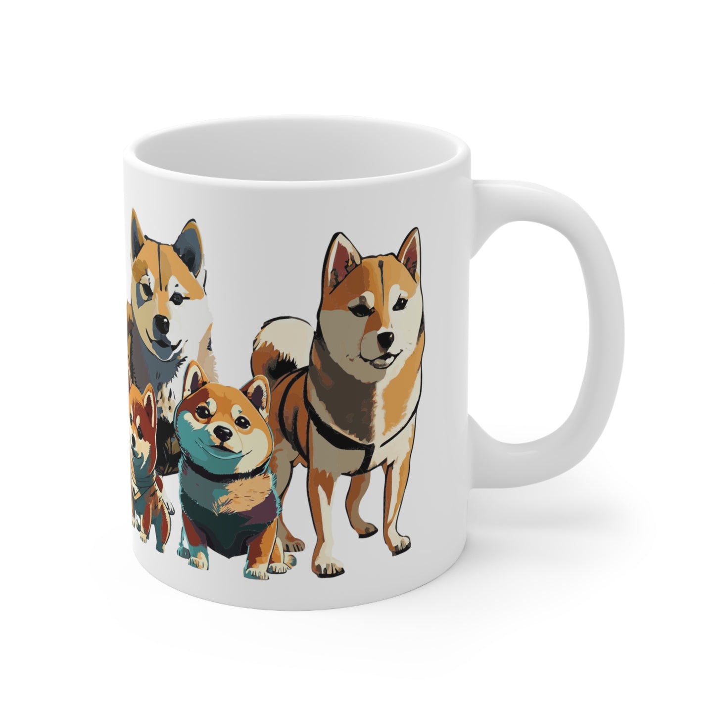 Shiba Inu Mug: Seven Cute Sheebs | 11oz Ceramic Mug