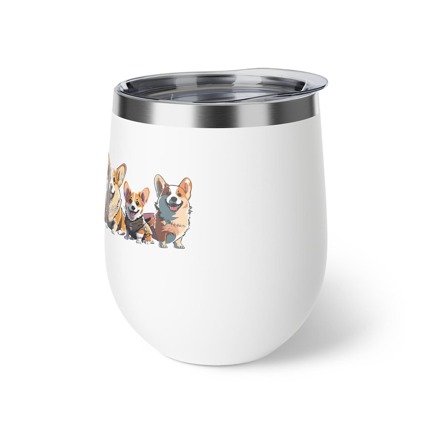 Corgi Vacuum Insulated Cup, 12oz | Sip Your Wine in a Cute Corgi Cup