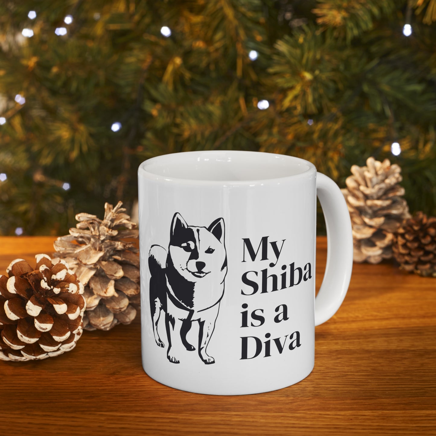 Shiba Inu Mug: My Shiba is a Diva, a Great Gift for Dog Lovers