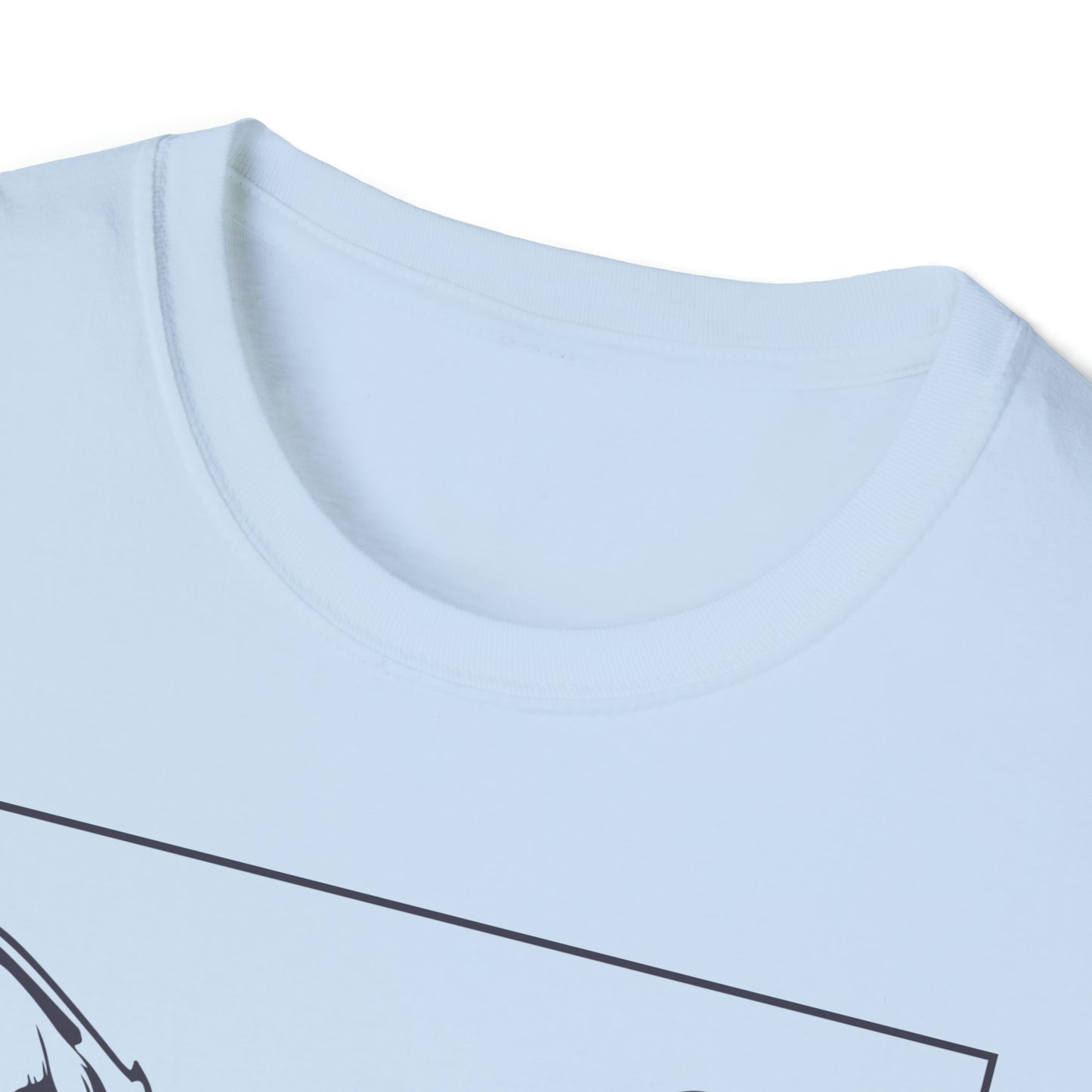 Corgi T-shirt in Light Blue | Unisex Softstyle T-Shirt