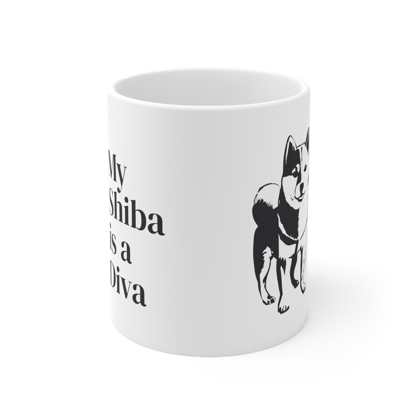 Shiba Inu Mug: My Shiba is a Diva, a Great Gift for Dog Lovers