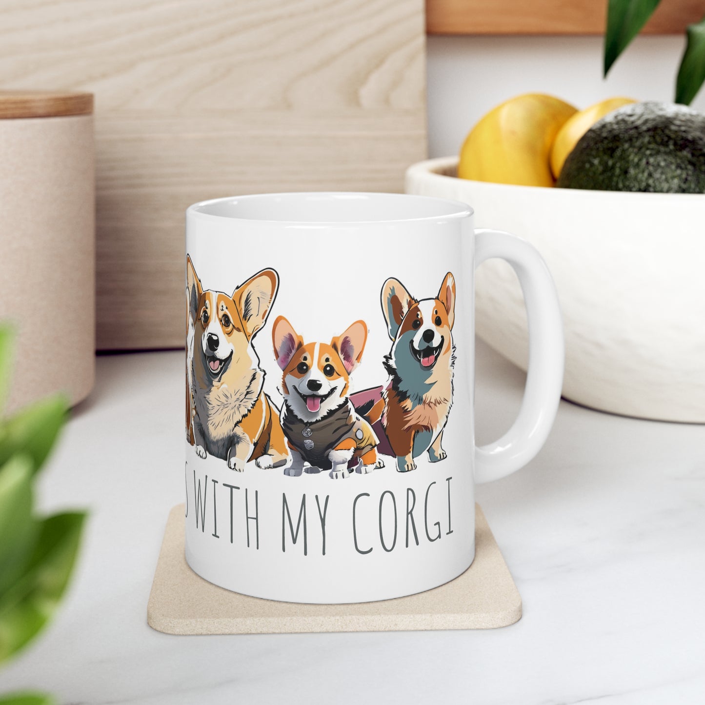 Corgi Mug: "Sorry I Have Plans With My Corgi" | Lots of Cute Corgis